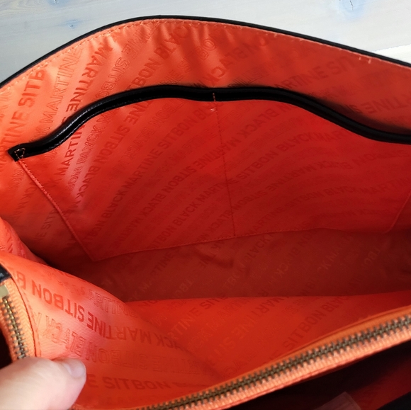 Unique Martine Sitbon "Black" Structured Colorblock Bag - Picture 12 of 14